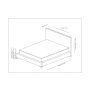 HANAH HOME Deluxe Set 160 x 200 v2 Anthracite (Dvostruki dušek, baza i uzglavlje) - slika 5