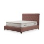 HANAH HOME Deluxe Set 160 x 200 v2 Dusty Rose (Dvostruki dušek, baza i uzglavlje) - slika 1
