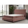 HANAH HOME Deluxe Set 160 x 200 Dusty Rose (Dvostruki dušek, baza i uzglavlje) - slika 1