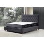 HANAH HOME Deluxe Set 160 x 200 v3 Anthracite (Dvostruki dušek, baza i uzglavlje) - slika 1