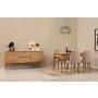 HANAH HOME Vina 01 0900 Atlantic Pine Stone (Produžni trpezarijski sto, stolice i konzola (6 komada)) - slika 1