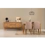 HANAH HOME Vina 01 0900 Atlantic Pine Stone (Produžni trpezarijski sto, stolice i konzola (6 komada)) - slika 2