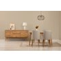 HANAH HOME Vina 01 1005 Atlantic Pine Cream (Produžni trpezarijski sto, stolice i konzola (6 komada)) - slika 2
