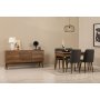 HANAH HOME Vina 01 1053 Walnut Anthracite (Produžni trpezarijski sto, stolice i konzola (6 komada)) - slika 1