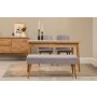 HANAH HOME Vina 02 0701 Atlantic Pine Grey (Produživi trpezarijski sto, stolice i konzola (5 komada)) - slika 2