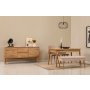 HANAH HOME Vina 02 0900 Atlantic Pine Stone (Produživi trpezarijski sto, stolice i konzola (5 komada)) - slika 1