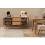 HANAH HOME Vina 02 0900 Atlantic Pine Stone (Produživi trpezarijski sto, stolice i konzola (5 komada)) - slika 4