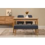HANAH HOME Vina 02 1048 Atlantic Pine Dark Blue (Produživi trpezarijski sto, stolice i konzola (5 komada)) - slika 2
