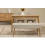 HANAH HOME Vina 02 1005 Atlantic Pine Cream (Produživi trpezarijski sto, stolice i konzola (5 komada)) - slika 2