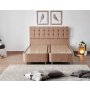 HANAH HOME Helen Light Brown (160 x 200) Dvostruki dušek, baza i uzglavlje - slika 2