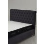 HANAH HOME Deluxe Set 160 x 200 Anthracite Dvostruki dušek, baza i uzglavlje - slika 2
