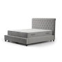 HANAH HOME Deluxe Set 140 x 200 Grey Dvostruki dušek, baza i uzglavlje - slika 4