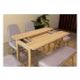 HANAH HOME Vina Mini 03 0701 Oak Soho Grey (Produžni set trpezarijskih stolova i stolica (6 komada)) - slika 3
