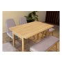 HANAH HOME Vina Mini 03 0701 Oak Soho Grey (Produžni set trpezarijskih stolova i stolica (6 komada)) - slika 4