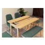 HANAH HOME Vina Mini 03 1070 Oak Green (Produžni set trpezarijskih stolova i stolica (6 komada)) - slika 5