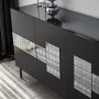 HANAH HOME Komoda Paris Black Fume - slika 3