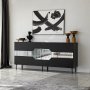 HANAH HOME Komoda Milan Black Fume - slika 2