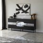 HANAH HOME Komoda Milan Black Fume - slika 3