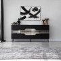 HANAH HOME Komoda Milan Black Fume - slika 1