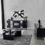 HANAH HOME Komoda Vienna Black Fume - slika 3