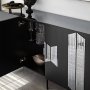 HANAH HOME Komoda Vienna Black Fume - slika 4