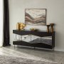 HANAH HOME Komoda Nice Black Fume - slika 3