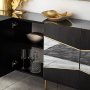 HANAH HOME Komoda Nice Black Fume - slika 5