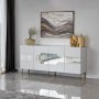 HANAH HOME Komoda Milan White Gold - slika 2