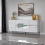 HANAH HOME Komoda Milan White Gold - slika 3