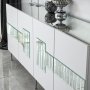 HANAH HOME Komoda Paris White Silver - slika 5