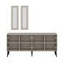 HANAH HOME Komoda Prime Mirror Sandstone - slika 5