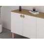 HANAH HOME Komoda Lotus Mirror White - slika 2