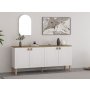 HANAH HOME Komoda Lotus Mirror White - slika 4