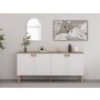 HANAH HOME Komoda Lotus Mirror White - slika 1