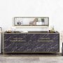 HANAH HOME Komoda Polka Aynali - Black - slika 2