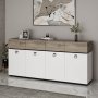 HANAH HOME Komoda Zara White Black - slika 2