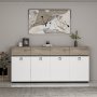HANAH HOME Komoda Zara White Black - slika 1