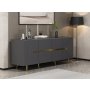 HANAH HOME Komoda Jose Anthracite - slika 2