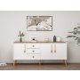 HANAH HOME Komoda Mitra White - slika 1