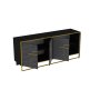 HANAH HOME Komoda Polka Black - slika 4