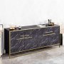 HANAH HOME Komoda Polka Black - slika 1