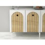 HANAH HOME Komoda Breda White Sapphire Oak - slika 3