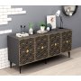 HANAH HOME Komoda Rose Anthracite - slika 2