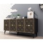 HANAH HOME Komoda Rose Anthracite - slika 3
