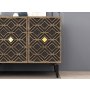 HANAH HOME Komoda Rose Anthracite - slika 5