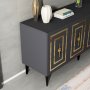 HANAH HOME Komoda Viola Anthracite - slika 3