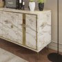 HANAH HOME Komoda Brice Ephesus Marble Gold - slika 3