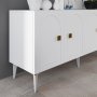 HANAH HOME Komoda Owen White Gold - slika 3
