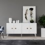HANAH HOME Komoda Owen White Gold - slika 1