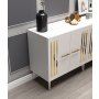 HANAH HOME Komoda Junes White Gold - slika 3